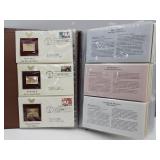 Golden Replicas Of United States Stamps W Albums