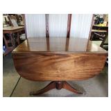 Antique Duncan Phyfe Claw Foot Drop Leaf Table