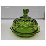 L.E. Smith Moon & Stars Cheese Dish w Dome