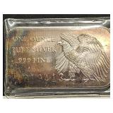 One Ounce Pure Silver Bar  200 YRS  Independence