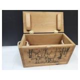 Wooden Military Ammo Box 16x8x9.5