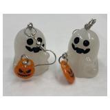Pair Of Glow In The Dark Ghost Earrings