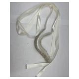 Satin+Swarovski Crystal Belt W Ribbon Tie