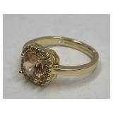 10KG Steel Rinestone Moissanite Ring