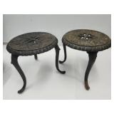 Cast Iron 3 Legged Stools 8"H