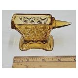 Amber Glass Anvil 4" L