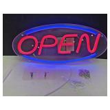 NIB Open LED Neon Light USB Plug 12" x 6"