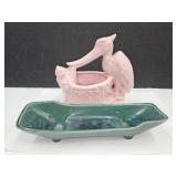 Pink McCoy Planter & Royal USA Dish