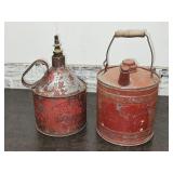 Vintage Sexton Kerosene & 1 Gal Gas Cans