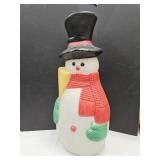 Blow Mold 31" high Snowman Made in Canada