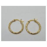 Gold Tone Sterling Silver Earrings