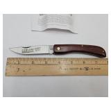 Kissing Crane Brown Mule Pocket Knife w Box