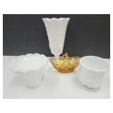 Indiana Glass & Westmoreland & Amber GlassBasket