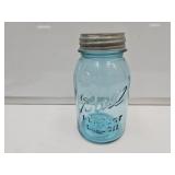 #13  Vintage Blue Ball Jar