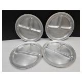 4 Aluminium Lunch Trays 12" Wide