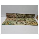 Vintage Indiana 1972-80 License Plates