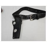 Leather Belt Gun Holster Up to 44"
