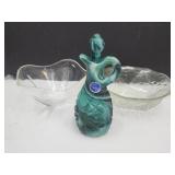 Beautiful Imperial Slag Glass & Salad Bowls