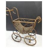 Metal & Wicker Baby Doll Bugguy See Size