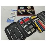 Knife Sharpener Tools & 2 Knives