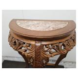 Ornate Hall Table  Widest Part is 23"  x 36" high