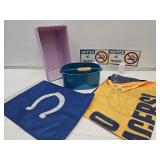No Smoking Signs , Pacer & Colts Flags, Organizer