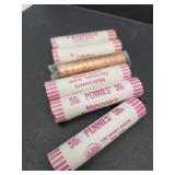 Uncirculated Rolls Of  Newer Penny Coins