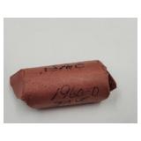 1960 D - 25 Cent Roll of Penny Coins