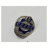VTG Sterling Silver Pin C.C.F.B.C.