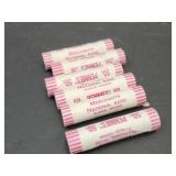 Uncirculated Rolls Of  Newer Penny Coins
