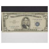 1935 A Silver Cert. $5 Bill God Less Bill