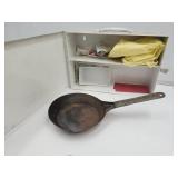 Metal Burger King Box & Cowboy Skillet 8" W