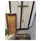 Vintage JS Car Creeper & Scotts Push Mower