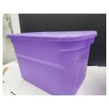 Purple 20 Gallon Storage Tote