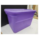 Purple 20 Gallon Storage  Tote
