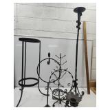 Wrought Iron,Cast Iron Candle Holder, Decor+