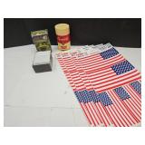 Flag Clings, Campbells Soup Thermos, Potters Tapes