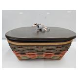 Longaberger Bittersweet Basket w Lid  11 x 13"