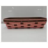 Pink & Rustic Cracker  Basket 5.5 x11.5"