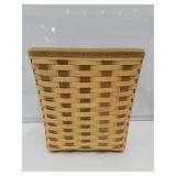 Longaberger Yellow Waste Basket 12" w x 11" high