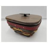 Longaberger Dream Live Here Crimson Hill w Lid  6"