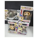4 FUNKO POPS