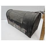 Punched Tin Metal Mail BOx 8"x11" H