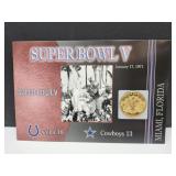 Danbury Mint Super Bowl V Flip Coin 1971