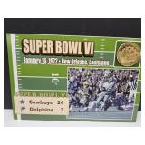 Danbury Mint Super Bowl VI FLip Coin 1972
