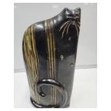 12.5"Abstract Art Ceramic Cat Vase MCCOY?