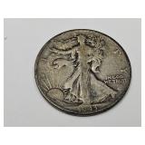 1943 Silver  Walking Liberty Half Dollar Coin