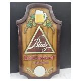 Cardboard Blatz Beer Advertiser 16x30