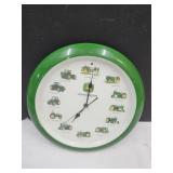JOhn Deere Clock 13"w