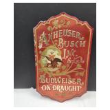 Anheiser Busch 15x25 Metal Sign